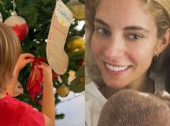 Σκέτο υπερθέαμα το Χριστουγεννιάτικο δέντρο στο σπίτι της Νομικού με χρυσά & κόκκινα στοιχεία – Το στόλισε με τη βοήθεια των παιδιών της (Βίντεο)