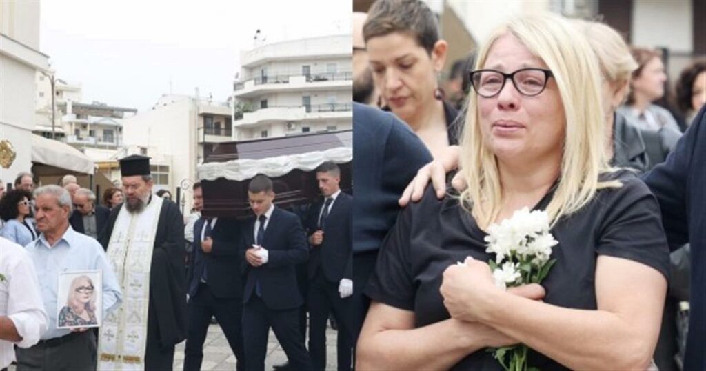 Κηδεία Άννας Παναγιωτοπούλου: Καταρρακωμένη η Μαριάννα Τουμασάτου – Δεν μπόρεσε να συγκρατήσει τα δάκρυα της
