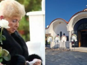 30 άνθρωποι στην κηδεία της Βέφας, ούτε οι εγγονές της δεν πήγαν – Η 2όροφη βίλα με πισίνα κι εκκλησία στον κήπο που τους έκανε δώρο