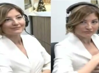Στιγμές αμηχανίας για την Ράνια Τζίμα: Την “έπιασε” η κάμερα χαλαρή αλλά όταν την κατάλαβε το κουμπώθηκε άρον άρον