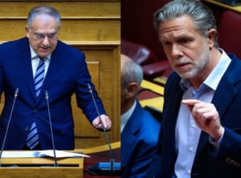Σφοδρή αντιπαράθεση Γερουλάνου – Θεοδωρικάκου στη Βουλή για τα ενοίκια: «Είπες χοντρή μ…κία»