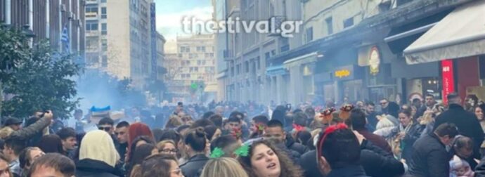 Μεγαλεία στη Θεσσαλονίκη: Σε μια μεγάλη… ψησταριά μετατράπηκε η Βασιλέως Ηρακλείου – Τσακίρ κέφι με μουσική (photos/video)