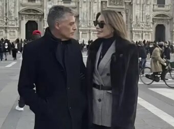 Όπως οι γαλαζοαίματοι: Τατιάνα Στεφανίδου και Νίκος Ευαγγελάτος Σαββατοκύριακο στο Μιλάνο.