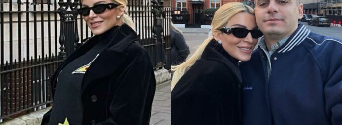 Κατερίνα Καινούργιου – Ποζάρει με φουσκωμένη κοιλίτσα στο Λονδίνο, στο πλευρό του Παναγιώτη Κουτσουμπή