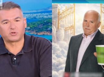 Παπαδάκης: Καφετέρια στην Πελοπόννησο τον δείχνει να σερβίρει καφέ έξω από τις πύλες του Παραδείσου – Έξαλλος ο Λιάγκας