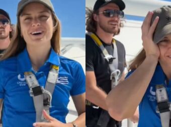 Μαρία Σάκκαρη: Το αστείο βίντεο με τον Τσιτσιπά και η πρώτη εμφάνιση με το μονόπετρο (Βίντεο)