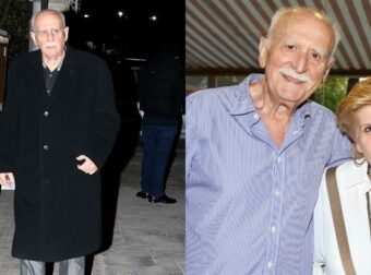 Κηδεία Γιώργου Παπαδάκη: Η σύζυγός του, Τίνα, έφτασε υποβασταζόμενη από τα παιδιά της