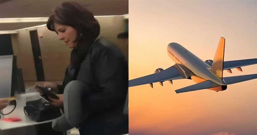 Η φωτογραφία αυτής της γυναίκας στα εισιτήρια του αεροδρομίου, σαρώνει στο διαδίκτυο. Ο λόγος; Προσeξτε την λίγο καλύτερα