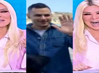 «Καλέ ο άνδρας μου!» – Η Καινούργιου έκανε ζωντανή σύνδεση με Μύκονο και πέρασε από πίσω ο Κουτσουμπής