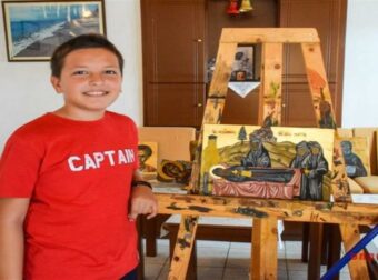 Αγιογράφος… από κούνια, μόλις 11 χρονών – Έχει δημιουργήσει ήδη πάνω από 200 έργα