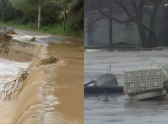 Κακοκαιρία: Υπερχείλισε το ρέμα Βαλανάρη στα Σπάτα – «Ποτάμια» οι δρόμοι στον Αγιόκαμπο