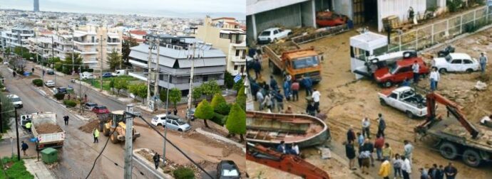 Βάρη, Βούλα, Βουλιαγμένη: Το βίντεο με τις πλημμύρες από το 1994 αποδεικνύει ότι είμαστε «στο ίδιο έργο θεατές»