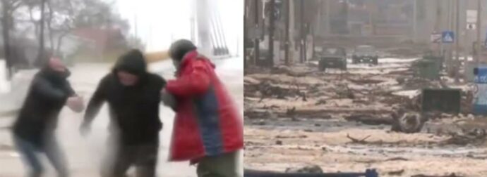 Εικόνες καταστροφής στον Αγιόκαμπο λόγω της κακοκαιρίας