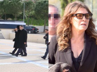Κηδεία Λάκη Ραπτάκη: Ράκος ψυχολογικά η Βάνα Μπάρμπα (Φωτογραφίες)