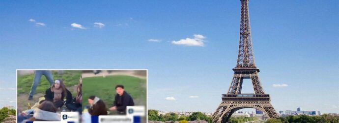 Σοκαριστικό βίντεο μεταναστών στο Παρίσι την ώρα που μια παρέα κοριτσιών κάνει πικ νικ