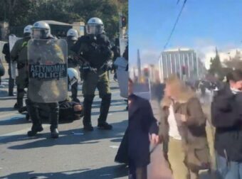 Τέμπη: Μεγάλη ένταση στο Σύνταγμα – Έπεσαν χημικά μετά το συλλαλητήριο