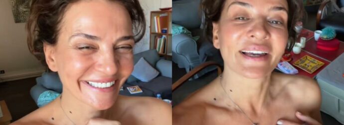 Δήμητρα Ματσούκα: Άβαφη, μόνο με μια πετσέτα και στην αγκαλιά άλλου άντρα!