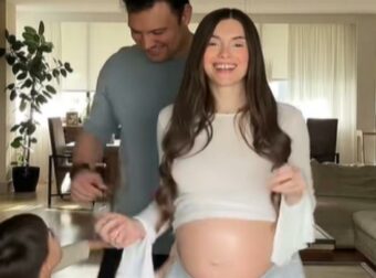 Ιωάννα Σιαμπάνη: Χορεύει με τον γιο της και τον Τζίμη Σταθοκωστόπουλο στον 7ο μήνα της εγκυμοσύνης της (Βίντεο)