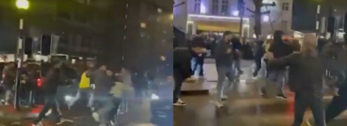 Χαμός στο Λονδίνο : Η στιγμή που υποστηρικτές και αντίπαλοι του ιρανικού καθεστώτος παίζουν ξύλο έξω από τζαμί