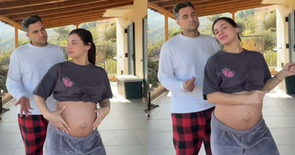 Μαριαλένα Ρουμελιώτη: Χορεύει με τον Σάκη Κατσούλη στον 7ο μήνα της εγκυμοσύνης της (Βίντεο)