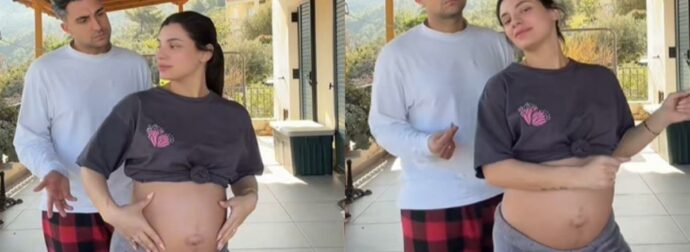 Μαριαλένα Ρουμελιώτη: Χορεύει με τον Σάκη Κατσούλη στον 7ο μήνα της εγκυμοσύνης της (Βίντεο)