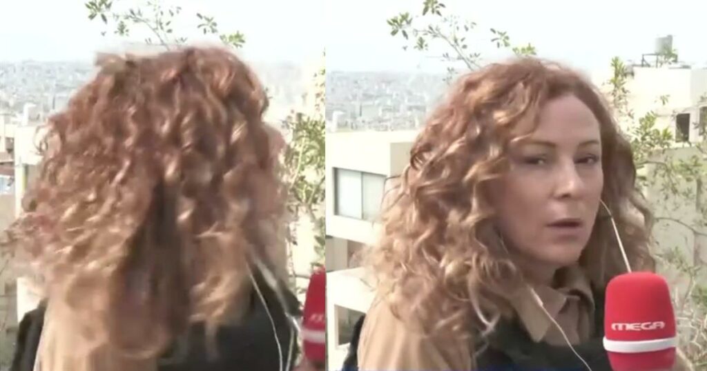 Λίβανος: Σοκαριστικό βίντεο – Έπεσε βόμβα πριν από λίγο δίπλα στο συνεργείο του MEGA στην Βηρυτό