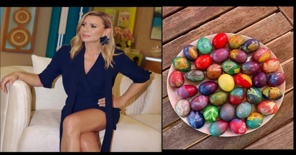 Τούλι, φύλλα, τσόφλια και ιδού το αποτέλεσμα: Η Κατερίνα Καραβάτου έφτιαξε τα πιο τέλεια πασχαλινα αυγά και όλες την ρωτάνε πως τα έκανε