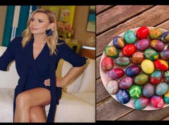 Τούλι, φύλλα, τσόφλια και ιδού το αποτέλεσμα: Η Κατερίνα Καραβάτου έφτιαξε τα πιο τέλεια πασχαλινα αυγά και όλες την ρωτάνε πως τα έκανε