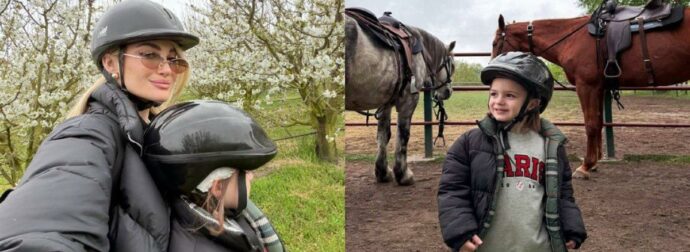 Ιωάννα Τούνη: Ο γιος της έκανε για πρώτη φορά ιππασία – Βίντεο και φωτογραφίες από τις κοινές στιγμές τους