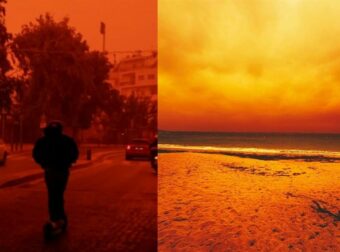 Κακοκαιρία Erminio: Απόκοσμες εικόνες και βίντεο από τα νησιά – Προβλήματα στις πτήσεις λόγω θυελλωδών ανέμων