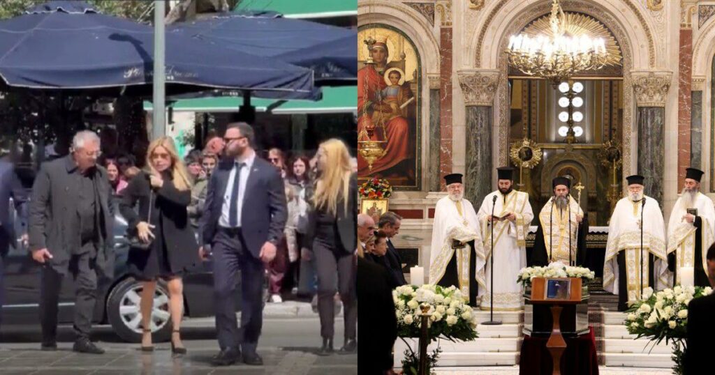 Κηδεία της Μαρινέλλας: Η εμφάνιση της Μαριάννας Λάτση στο τελευταίο «αντίο»