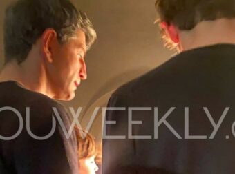 Ο Σάκης Ρουβάς στον επιτάφιο με τα παιδιά του χωρίς την Κάτια Ζυγούλη – Αποκλειστικές φωτογραφίες