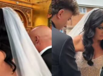 Viral γάμος: Η Ελληνίδα νύφη με το τολμηρό νυφικό – «Άγιο είχε» που δεν την έδιωξε ο παπάς