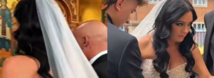 Viral γάμος: Η Ελληνίδα νύφη με το τολμηρό νυφικό – «Άγιο είχε» που δεν την έδιωξε ο παπάς