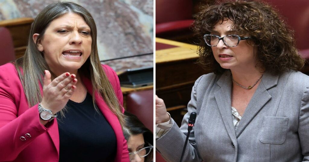 Άγριο επεισόδιο Κωνσταντοπούλου – Καραγεωργοπούλου στη Βουλή: «Είσαι σκυλάκι της ΝΔ, έκλεψες την έδρα»