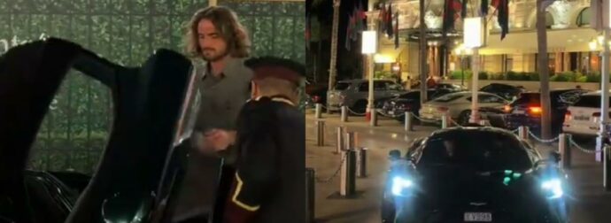 Στέφανος Τσιτσιπάς: Μπορεί να έχει πέσει από το 3 στο 80 στην παγκόσμια κατάταξη του τένις όμως έχει νέα αυτοκινητάρα! (Βίντεο)