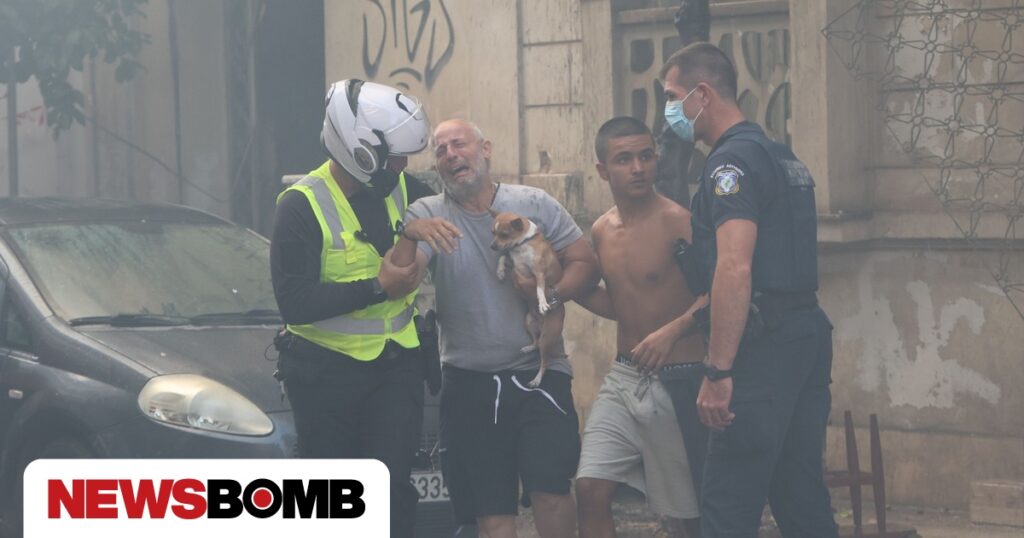 Καλλιθέα: Ο ένας ένοικος πρόλαβε και βγήκε, η σύζυγός του πήδηξε από το μπαλκόνι και την έπιασαν