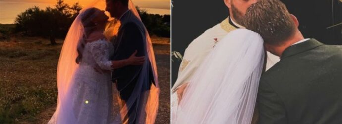 Η πιο συγκινητική στιγμή στον γάμο της Δανάης Μπάρκα και του Φάνη Μπότση