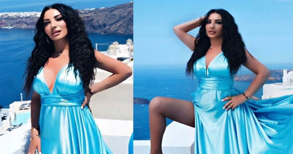 Πόπη Μαλλιωτάκη: Πόζαρε πιο σeξι από ποτέ με το ιπτάμενο φόρεμα της Σαντορίνης και προκάλεσε αναστάτωση