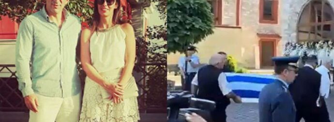 Δράμα: Τραγικές φιγούρες τα παιδιά της 45χρονης στην κηδεία της – Ντυμένο με την γαλανόλευκη το φέρετρό της (Βίντεο)