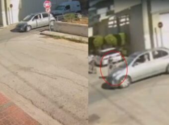 Στιγμές αγωνίας στο Κορωπί: Καρέ καρέ η στιγμή που αμάξι χτυπάει παιδί με ποδήλατο που κινούταν ανάποδα στον δρόμο
