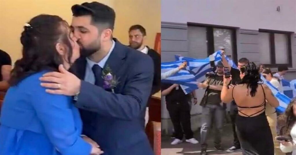 Χαμός σε ελληνοτουρκικό γάμο στη Γερμανία – Με ελληνικές και τουρκικές σημαίες οι οικογένειες