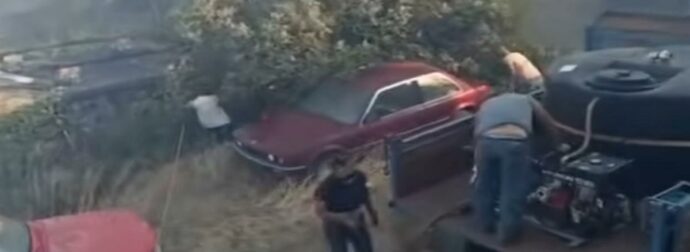 Συγκλονιστικό βίντεο από τη μάχη των πολιτών να σώσουν το χωριό τους στην Κρήτη εν μέσω θυελλωδών ανέμων