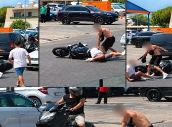 Άγριος ξυλοδαρμός μέρα μεσημέρι – Τον χτυπούσε με γροθιές και κλωτσιές (video)