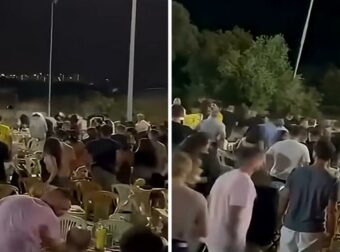 Άγριο ξύλο σε πανηγύρι – Τραπέζια και καρέκλες εκτοξεύονταν δεξιά και αριστερά (video)
