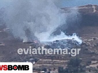 Νέο 112 για την πυρκαγιά στην Κάρυστο – Εκκένωση Οσμαών και Ερωδιού προς την Κάρυστο
