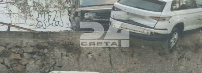 Τρελή πορεία τζιπ στα Χανιά: Προσέκρουσε σε πάνω από 5 οχήματα σε πάρκινγκ