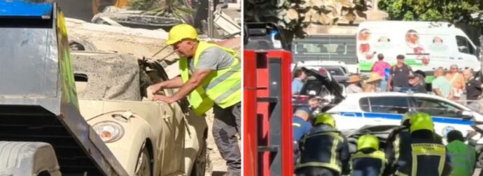 Σπασμένα τζάμια και συντρίμμια στην οδό Λυσικράτους από την ισχυρή έκρηξη – Εικόνες καταστροφής στο διπλανό ξενοδοχείο
