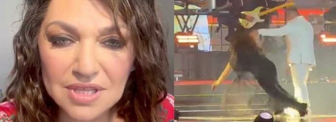 Καίτη Γαρμπή: «Έφαγα μια επική γλίστρα, αλλά είμαι καλά» – Το μήνυμά της μετά την τούμπα στη συναυλία του Ρέμου