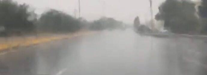 Ηράκλειο: Ισχυρή μπόρα με προβλήματα στην κυκλοφορία
